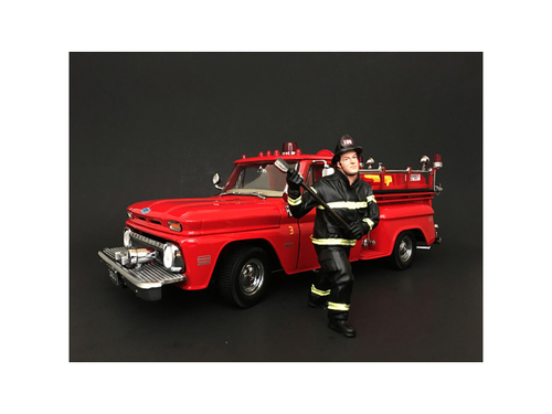 Firefighter with Axe Figurine / Figure For 1:18 Models by American