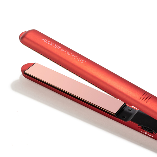 Almost Famous 1" MaxLength Flat Iron with Rose Gold Titanium Plates