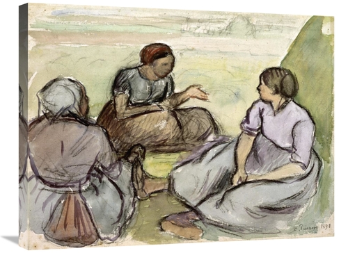 Global Gallery GCS-279441-30-142 30 in. Three Peasant Women Art Print 