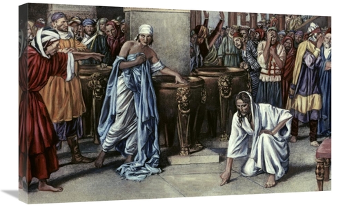 Global Gallery GCS-278443-30-142 30 in. Jesus & The Adulteress Art Pri