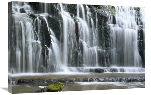 Global Gallery GCS-452468-2030-142 20 x 30 in. Purakaunui Falls & Rain