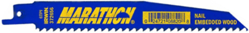 Irwin 372956P5 9 in. Nail Embedded Wood Cutting Reciprocating Blades -
