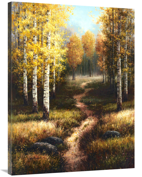 Global Gallery GCS-139161-3040-142 30 x 40 in. Birch Path Art Print - 