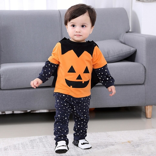 Newborn Infant Baby Boy Clothes Halloween Smiling