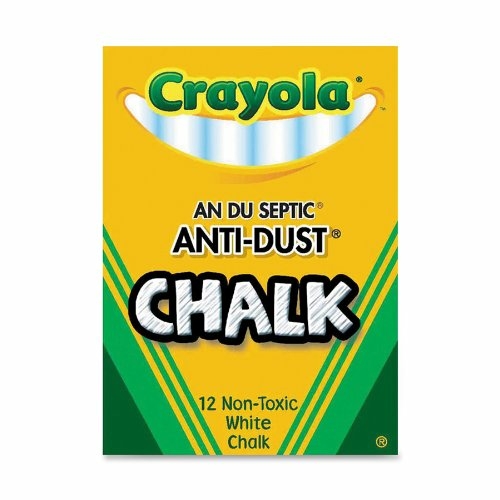 Crayola 1402 Anti-Dust Chalk- White - 12 Pieces