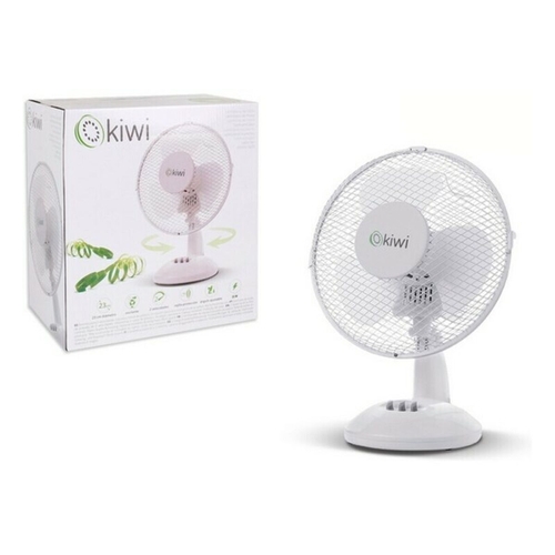 Table Fan Kiwi White 25W (Ø 23 cm)