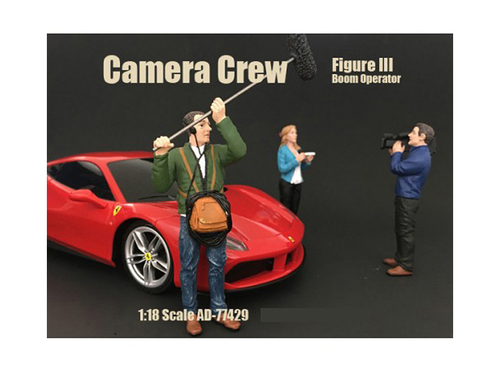 Camera Crew Figure III \Boom Operator\" For 1:18 Scale Models by