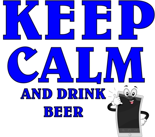 3 Inch Cloth  Patch Keep Calm And Drink Beer