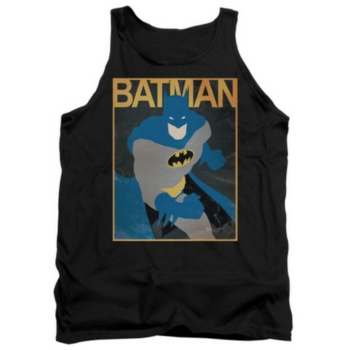 Trevco Batman-Simple Bm Poster - Adult Tank Top - Black- Extra Large