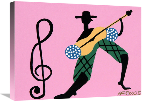 Global Gallery GCS-480363-1824-142 18 x 24 in. Junka Guitar Art Print 