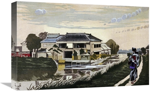 Global Gallery GCS-266674-22-142 22 in. The Sunset at Yanagishima Art 