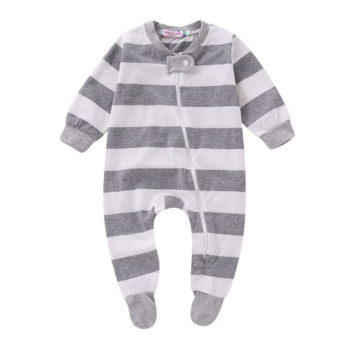 0 3T Baby Cotton Stripes One piece Romper Kid Boy