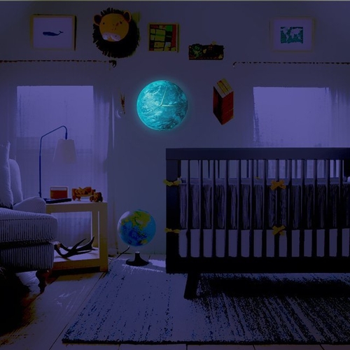 Glow Moon Wall Clock