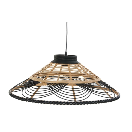 Ceiling Light DKD Home Decor Natural Black Bicoloured 220 V 50 W (62 x