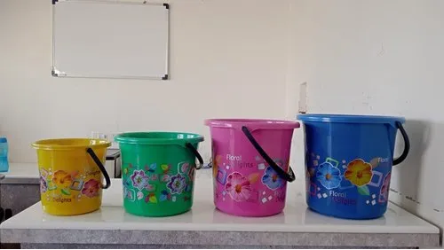 Plastic Printed premium Bucket Set of 4