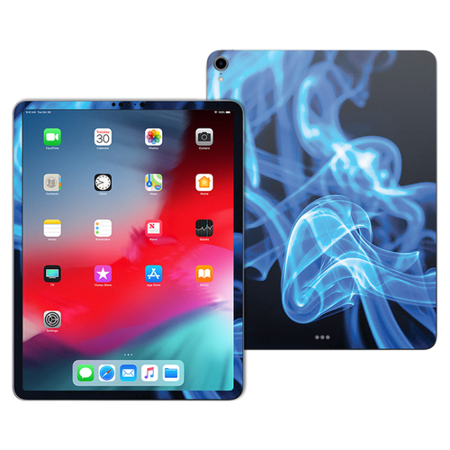 MightySkins APIPP1118-Blue Flames Skin for Apple iPad Pro 11 in. 2018 