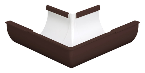Plastmo 5005376 Classic 4 in. Brown Vinyl Half Round Outside Corner