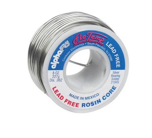 Alpha Fry 21945 8 oz Flo-Temp Lead Free Rosin Core Solder