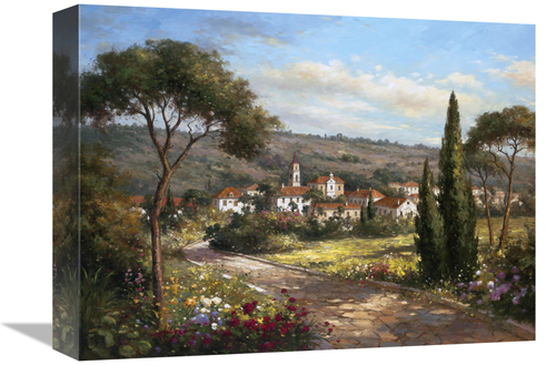 Global Gallery GCS-122271-1216-142 12 x 16 in. A Garden VIew Art Print