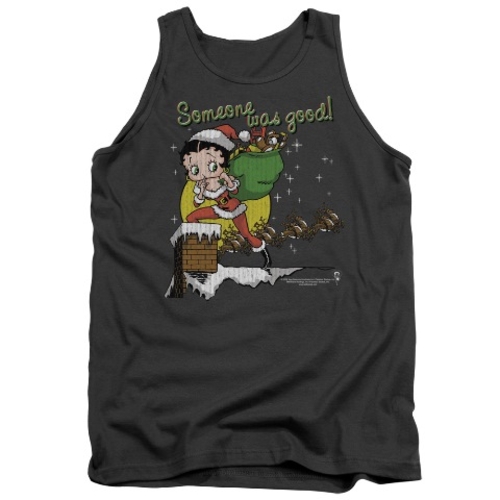 Trevco Boop-Chimney - Adult Tank Top - Charcoal, Small