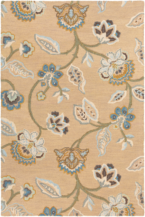 Surya CHX1003-1616 18 in. Chanceux Area Rug, Bright Blue
