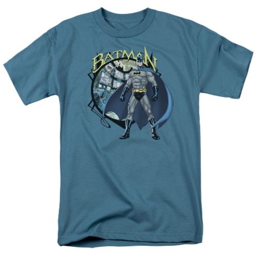 Trevco Batman-Joker Case Files - Short Sleeve Adult 18-1 Tee - Slate&#