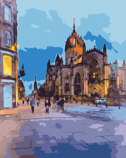 Paint by Numbers - VIEW OF ST. GILES IN EDINBURGH