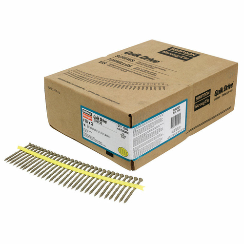 Simpson Strong-Tie 2417046 Quick Drive No. 10 x 3 in. Square Flat Head