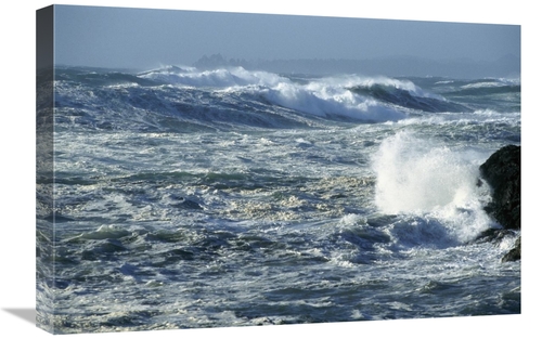 Global Gallery GCS-450833-1624-142 16 x 24 in. Crashing Waves, Lon