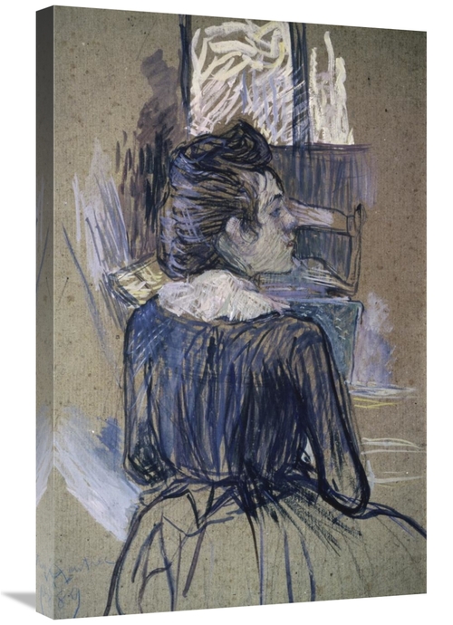 Global Gallery GCS-278196-30-142 30 in. Woman at the Widow Art Print -