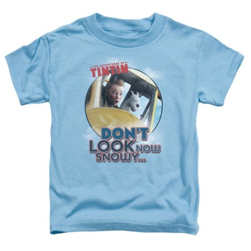 Trevco Tintin-Do Not Look Now Short Sleeve Toddler Tee, Carolina B