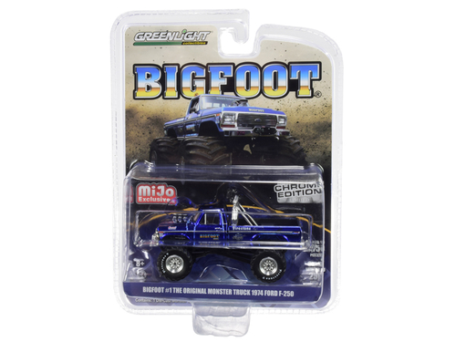1974 Ford F-250 \Bigfoot #1 The Original Monster Truck\" Chrome Blue