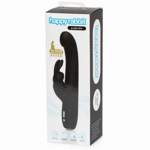 Happy Rabbit G-Spot Slim Rechargeable Silicone Slimline Rabbit