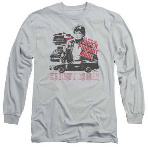 Trevco Knight Rider-Super Pursuit Mode Long Sleeve Adult 18-1 Tee,