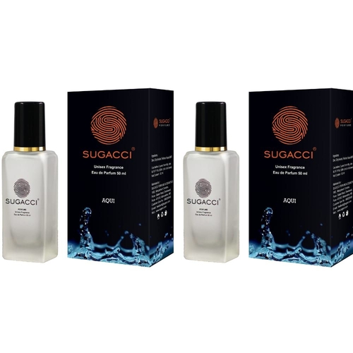 ( Pack of 2) Sugacci Aqui Eau de Pafum - Perfume for Men and Women -
