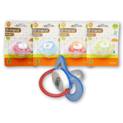 B-Friend Pacifier - Assorted Colors, Silicone, BPA Free