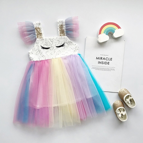 Princess Dress Toddler Kids Baby Girl Sleeveless