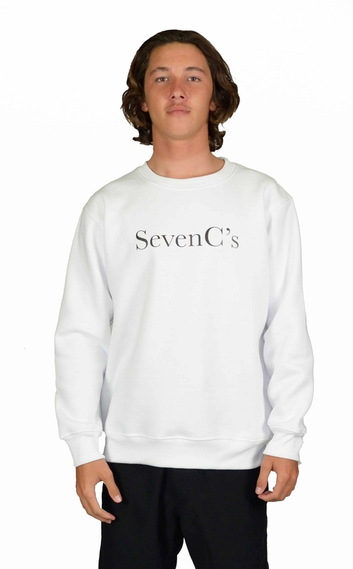 Signature White Premium Crewneck