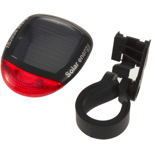 Waterproof Bike Light 2 LED 4 Mode Solar Powered