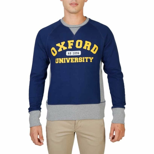 Blue Oxford University OXFORD-FLEECE-RAGLAN-NAVY