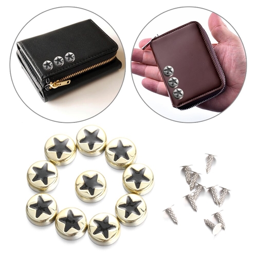 10sets(20pcs) Stars Rivets DIY Clothing Bag Shoes