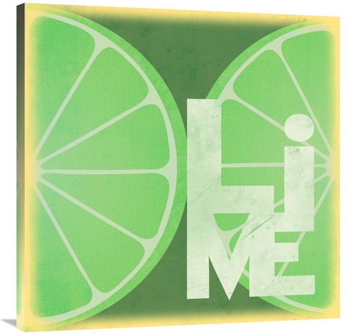 Global Gallery GCS-458093-3636-142 36 x 36 in. Citrus - Lime Art Print