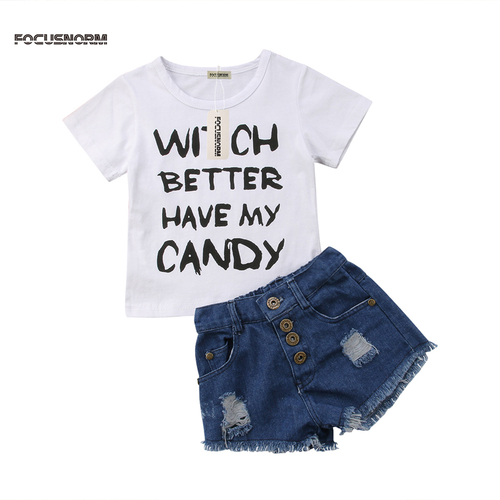 2PCS Summer Fashion Casual Toddler Baby Girls Sets