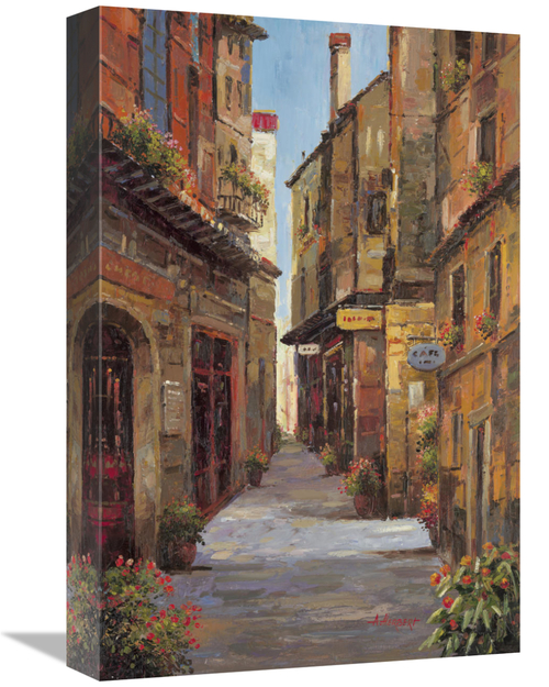 Global Gallery GCS-131033-1218-142 12 x 18 in. Village Alleyway Art Pr