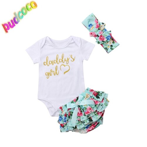 Newborn Baby Girls Romper Tops Jumpsuit Tutu