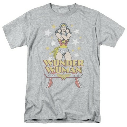 Trevco Dc-A Wonder - Short Sleeve Adult 18-1 Tee - Athletic Heather & 