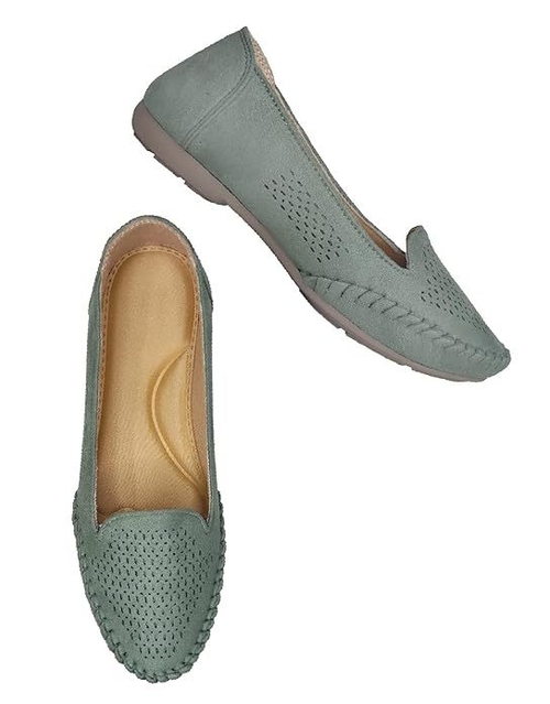 casual Ballerinas for women and girls (Size-UK-9) (COLOR-OLIVE)