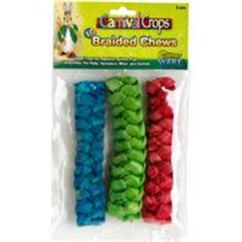 Ware Manufacturing 13055 Large Braided Chews for Small Animals - 3 Pie