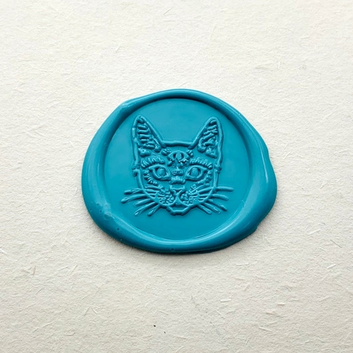 Cat Head Wax Seal Stamp - Cat Sealing Wax Stamp - Sealing Wax Stamp