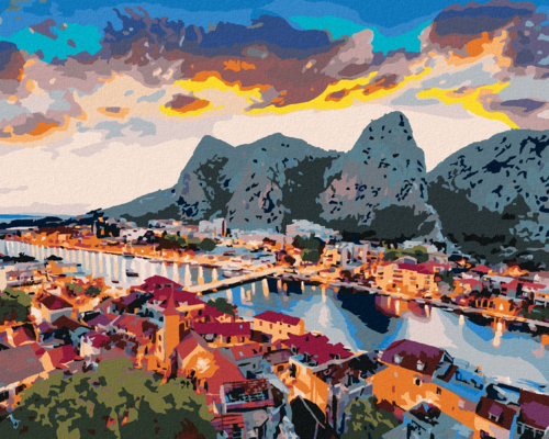 Paint by Numbers - EVENING PANORAMA OF OMIS